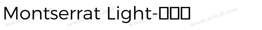 Montserrat Light字体转换